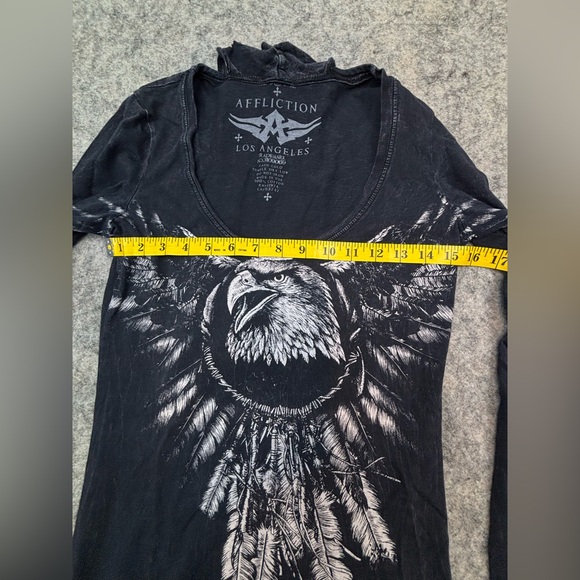 Affliction | Eagle Dream Catcher | Long Sleeve Top | Size Medium - Picture 5 of 6